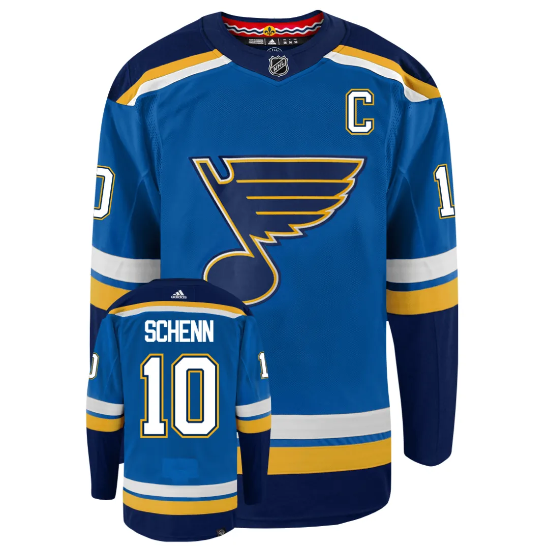 Brayden Schenn St Louis Blues Adidas Primegreen Authentic NHL Hockey Jersey     