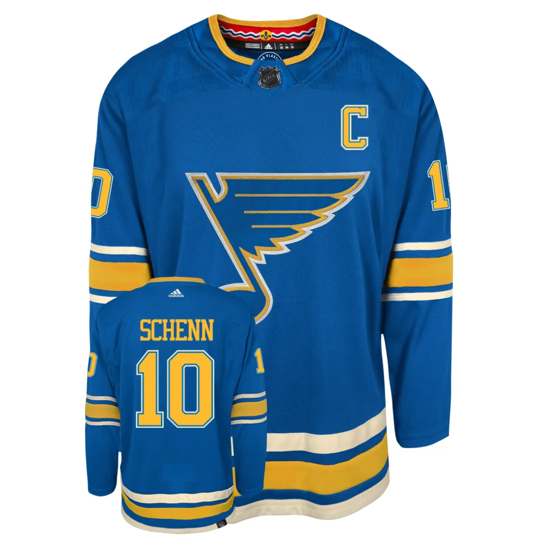 Brayden Schenn St Louis Blues Adidas Primegreen Authentic NHL Hockey Jersey     