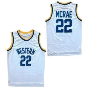 Butch McRae #22 Western Blue Chips Movie Basketball Jersey