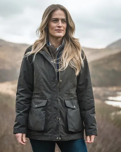 Caledonia Ladies Waxed Jacket by Hoggs of Fife | Hoggs of Fife