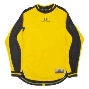 CAMA Mens Football Shirt Jersey Yellow XS