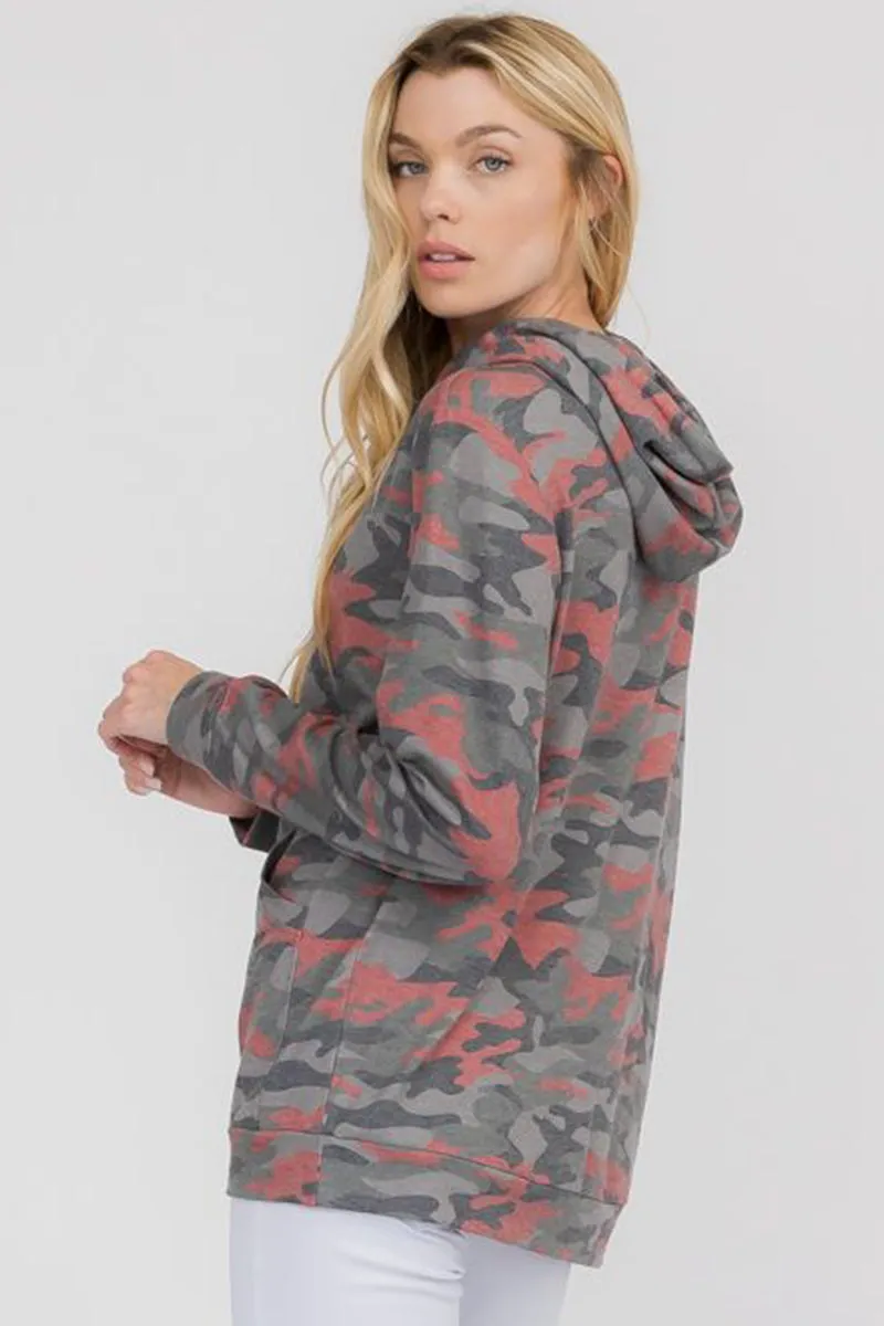 Camouflage Ops Washed Pocket Hoodie