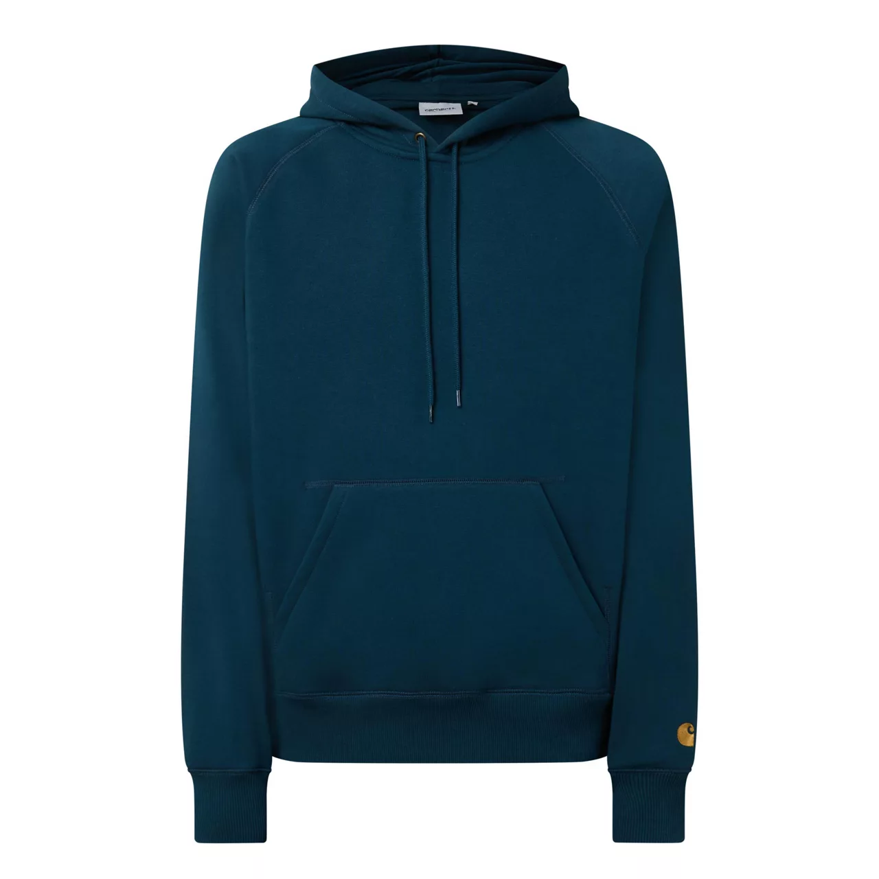 CARHARTT WIP Chase Logo Drawstring Hoodie - Dark Blue