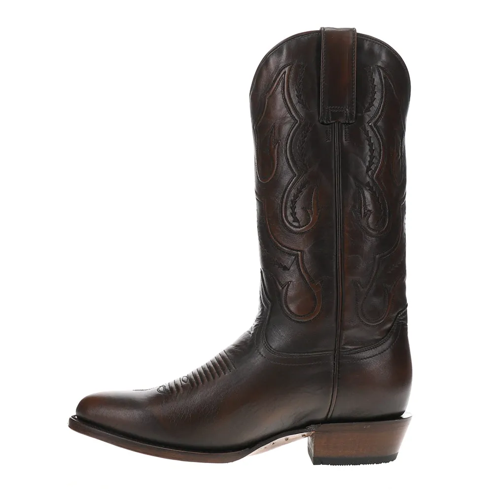 Carlisle Embroidered Round Toe Cowboy Boots