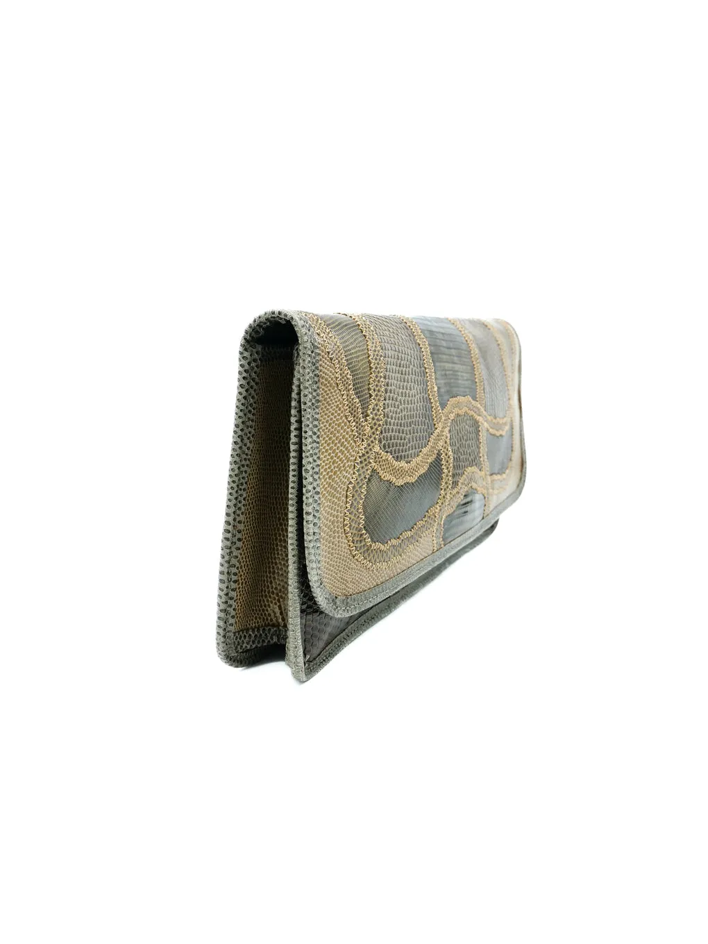 Carlos Falchi Patchwork Envelope Clutch