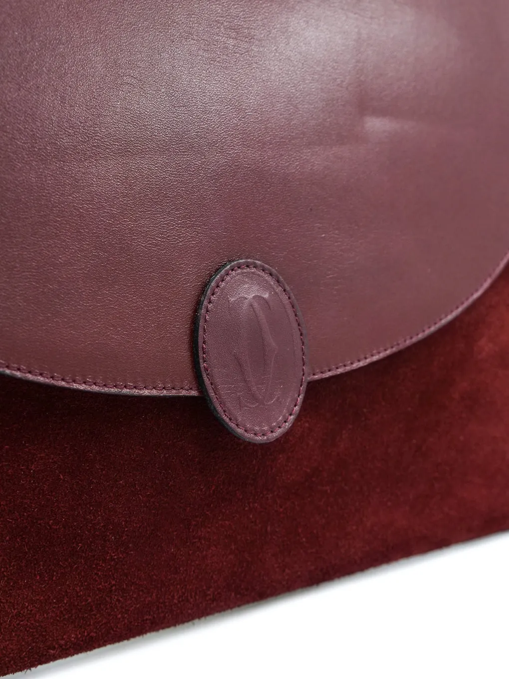 Cartier Burgundy Envelope Clutch