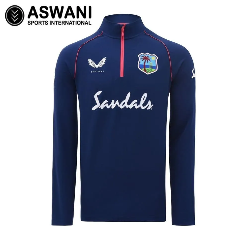 Castore West Indies Cricket 1/4 Zip Training Top, Windies 2022