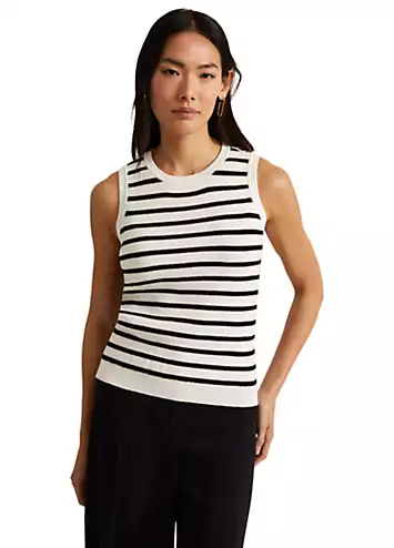 Chloe Stripe Vest by Phase Eight | Look Again