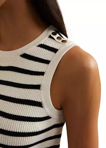 Chloe Stripe Vest by Phase Eight | Look Again