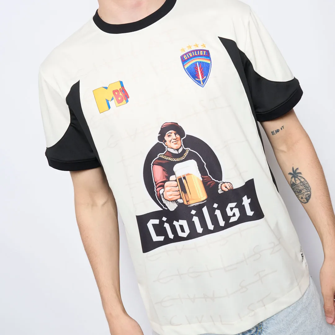 Civilist - Football Jersey (Beige/Black)