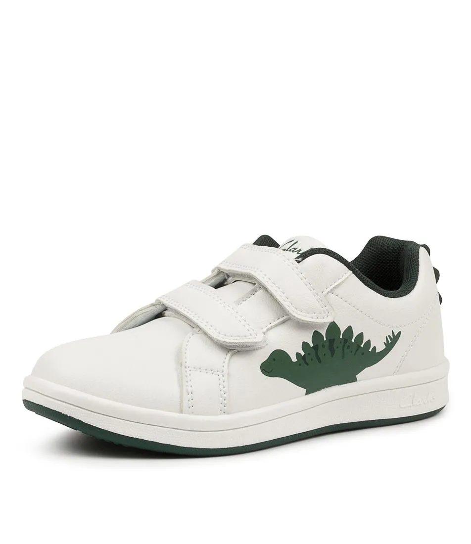 CLARKS Dewey Tot White-green