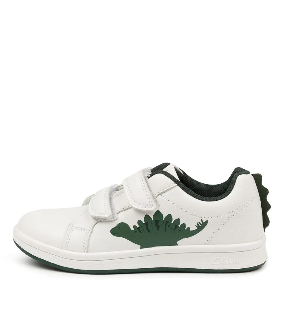 CLARKS Dewey Tot White-green