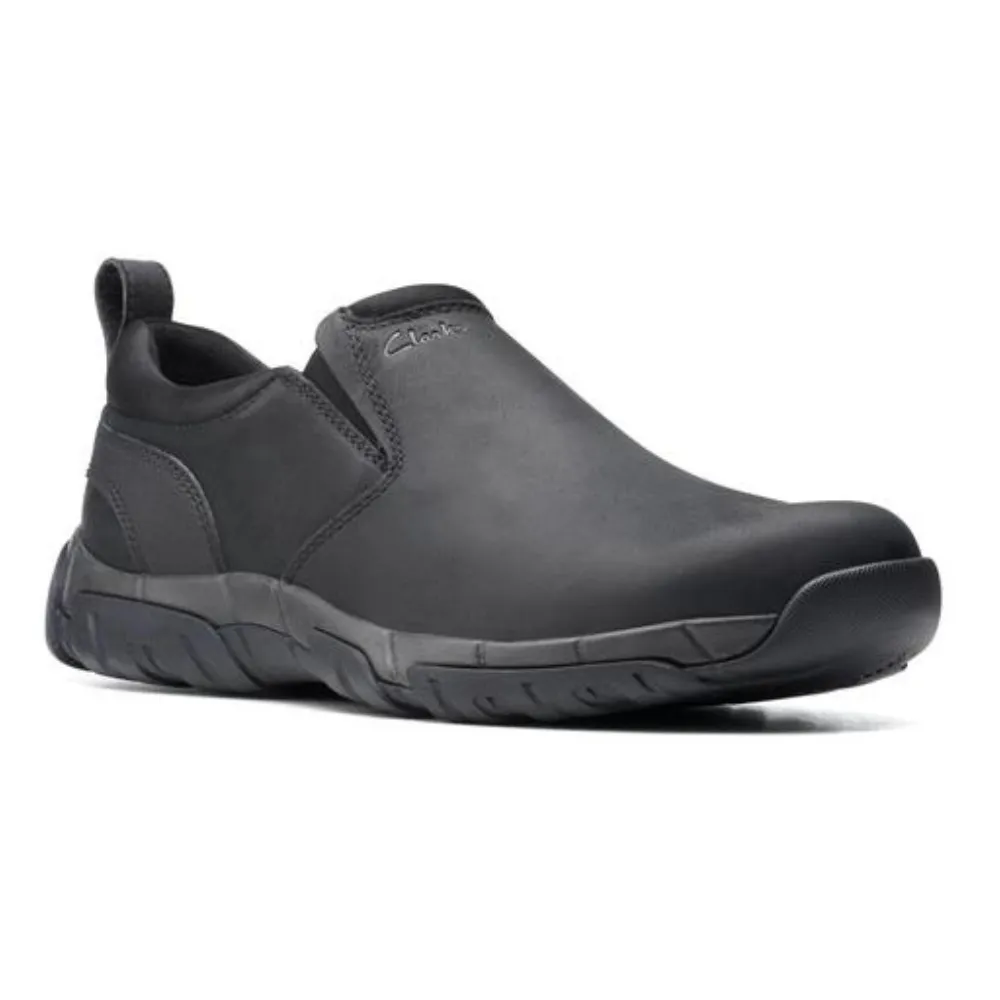 Clarks Grove Step Black Leather Slip-On (Men's)