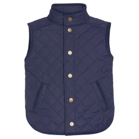 Classic Quilted Vest - Navy