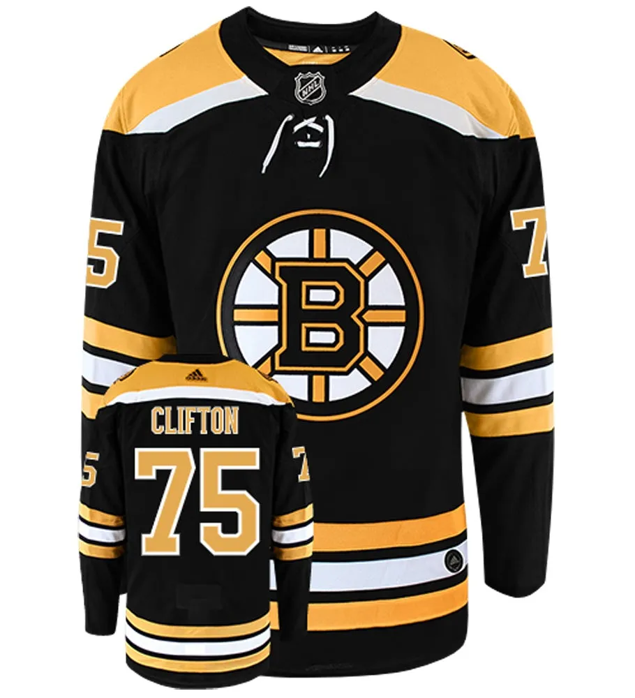 Connor Clifton Boston Bruins Adidas Authentic Home NHL Hockey Jersey     