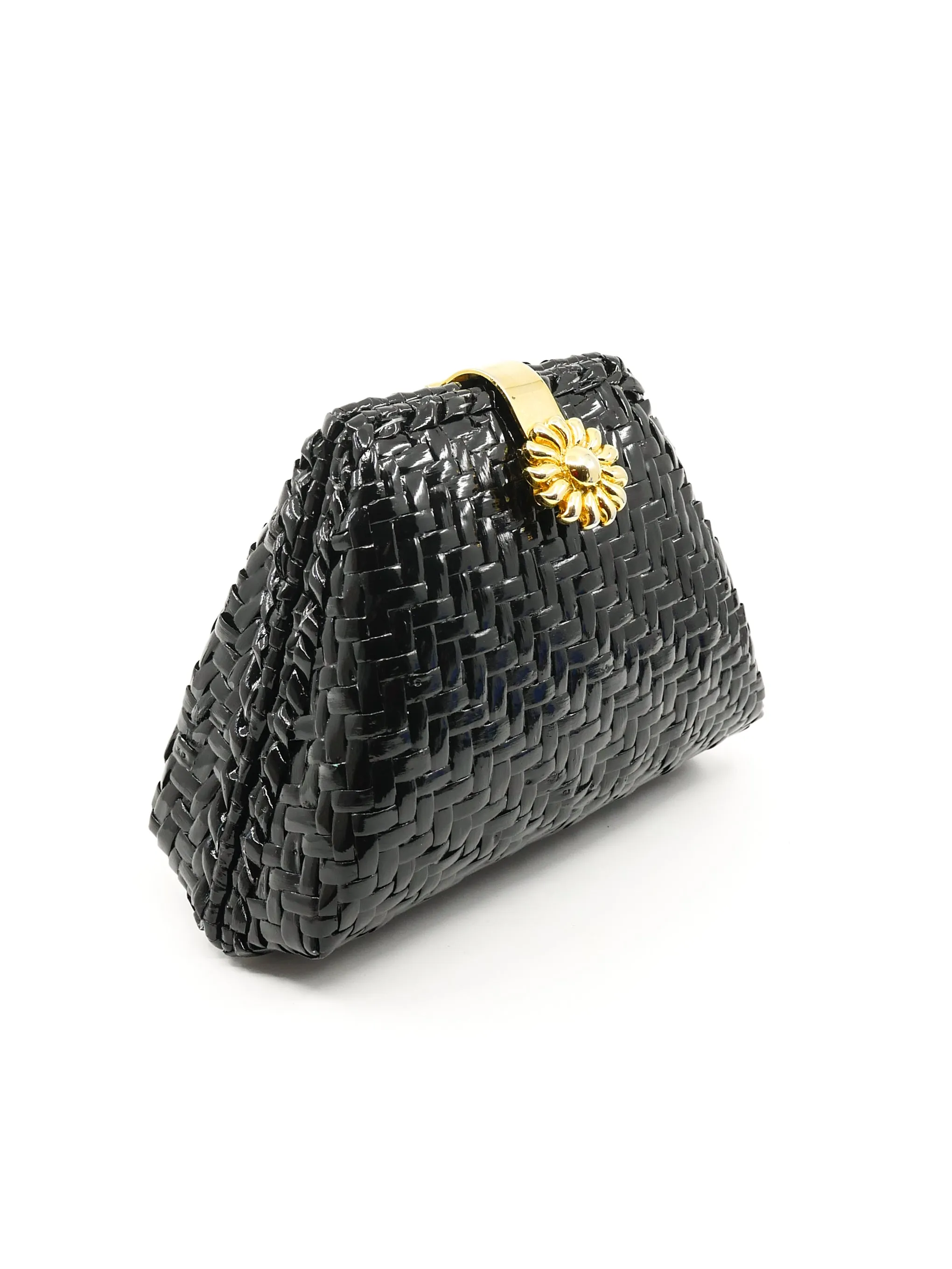 Convertible Basketweave Clutch