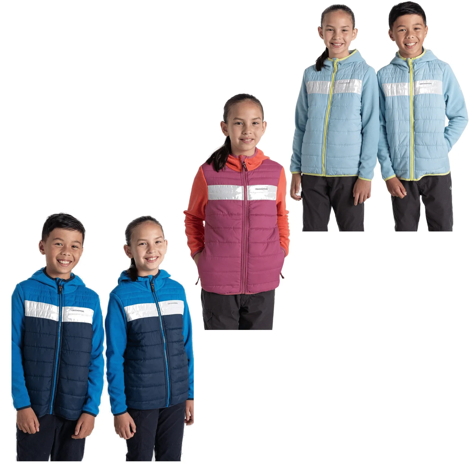 Craghoppers Kids Arklow Hybrid Hooded Jacket