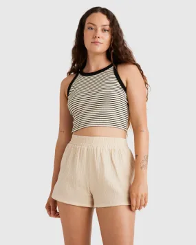 CROP STRIPE TANK