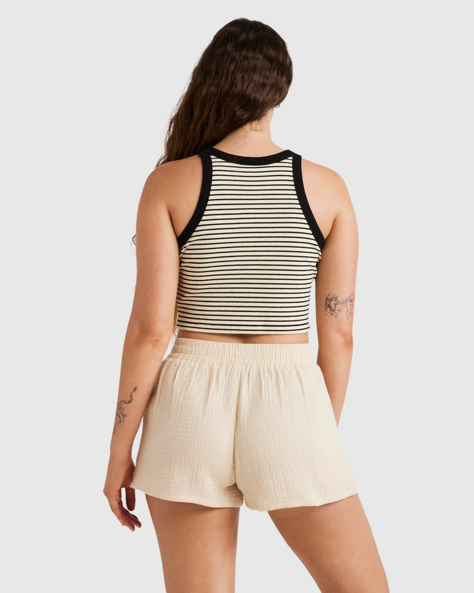 CROP STRIPE TANK