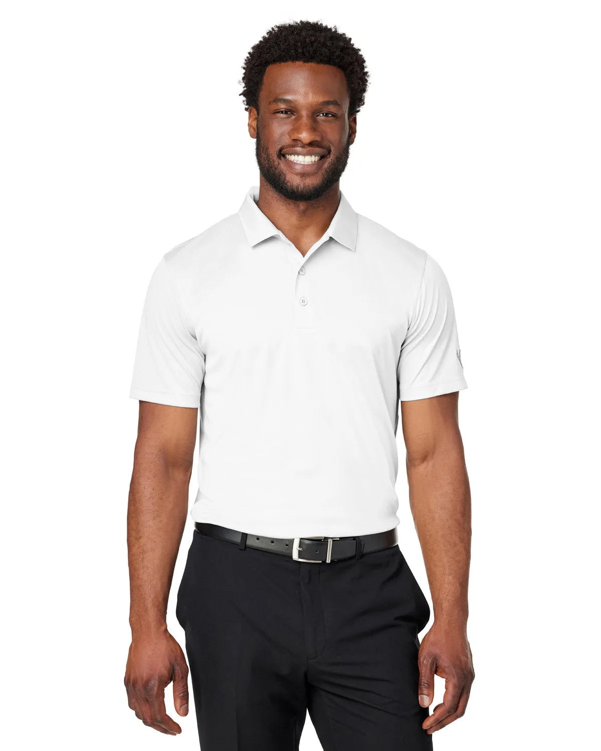 Custom Puma Men's Gamer Golf Polo, Bright White