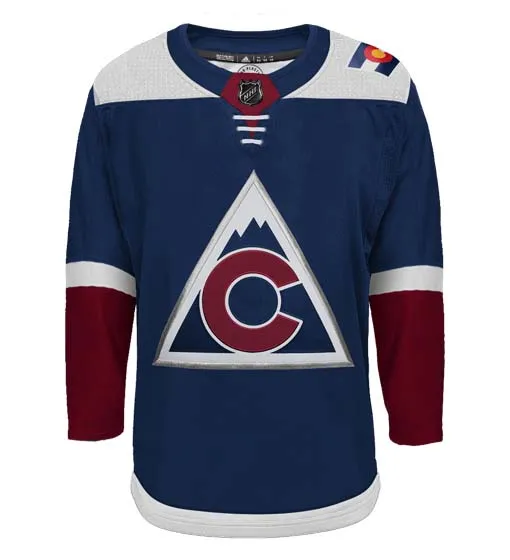 Customizable Colorado Avalanche Adidas Primegreen Authentic NHL Hockey Jersey     