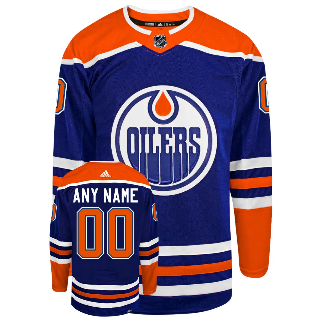 Customizable Edmonton Oilers 2022 Adidas Primegreen Authentic NHL Hockey Jersey     