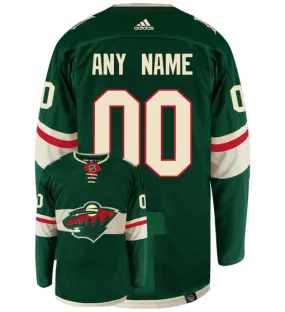 Customizable Minnesota Wild Adidas Primegreen Authentic NHL Hockey Jersey     