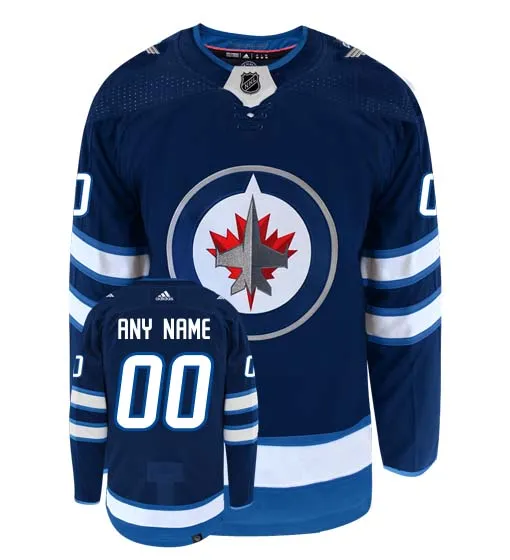 Customizable Winnipeg Jets Adidas Primegreen Authentic NHL Hockey Jersey     