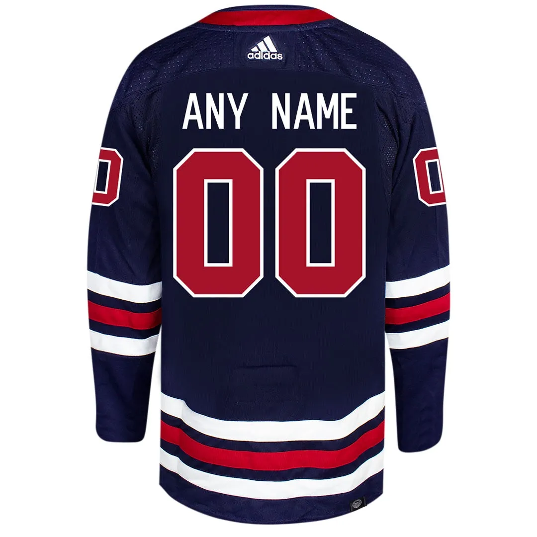 Customizable Winnipeg Jets Adidas Primegreen Authentic NHL Hockey Jersey     