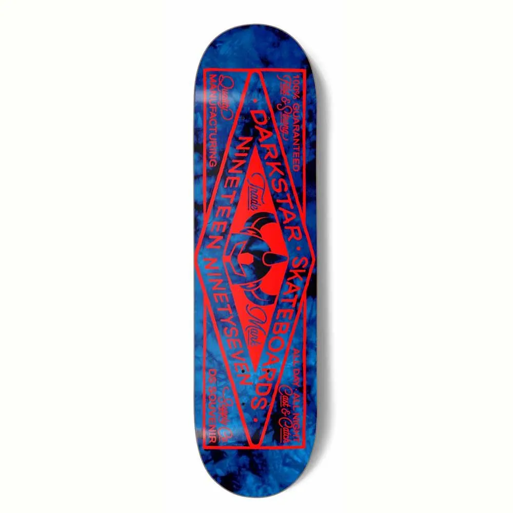 Darkstar General RHM Skateboard Deck Tie Dye/Blue 8.25''