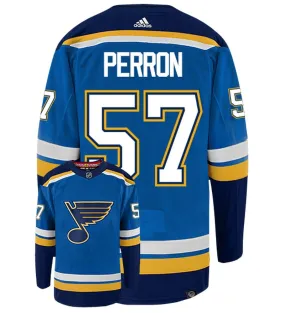 David Perron St Louis Blues Adidas Primegreen Authentic NHL Hockey Jersey     