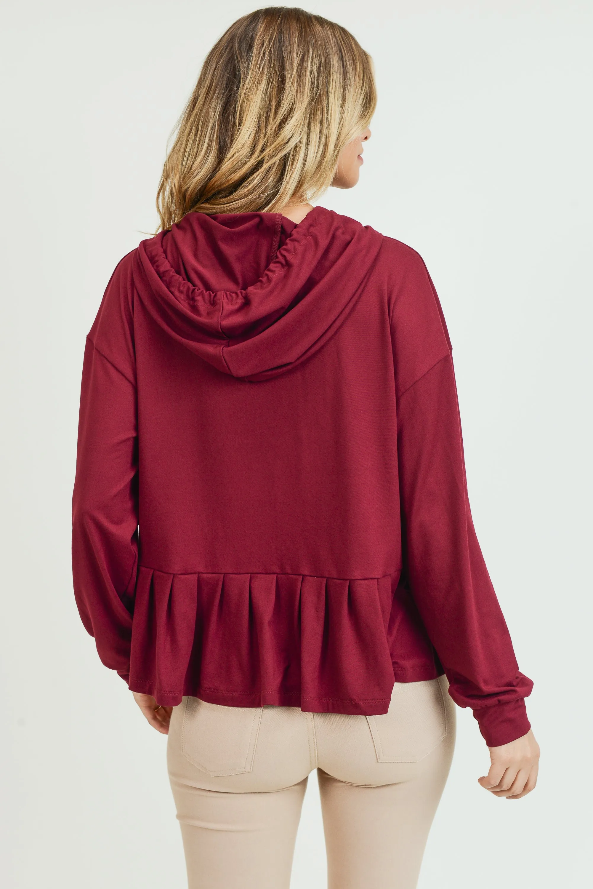 Daytime Ruffles Hoodie Top