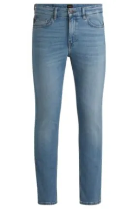 Delaware Slim-fit jeans in bright-blue comfort-stretch denim