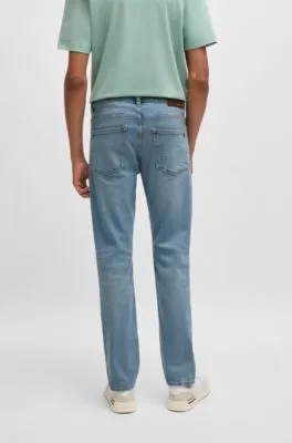 Delaware Slim-fit jeans in bright-blue comfort-stretch denim