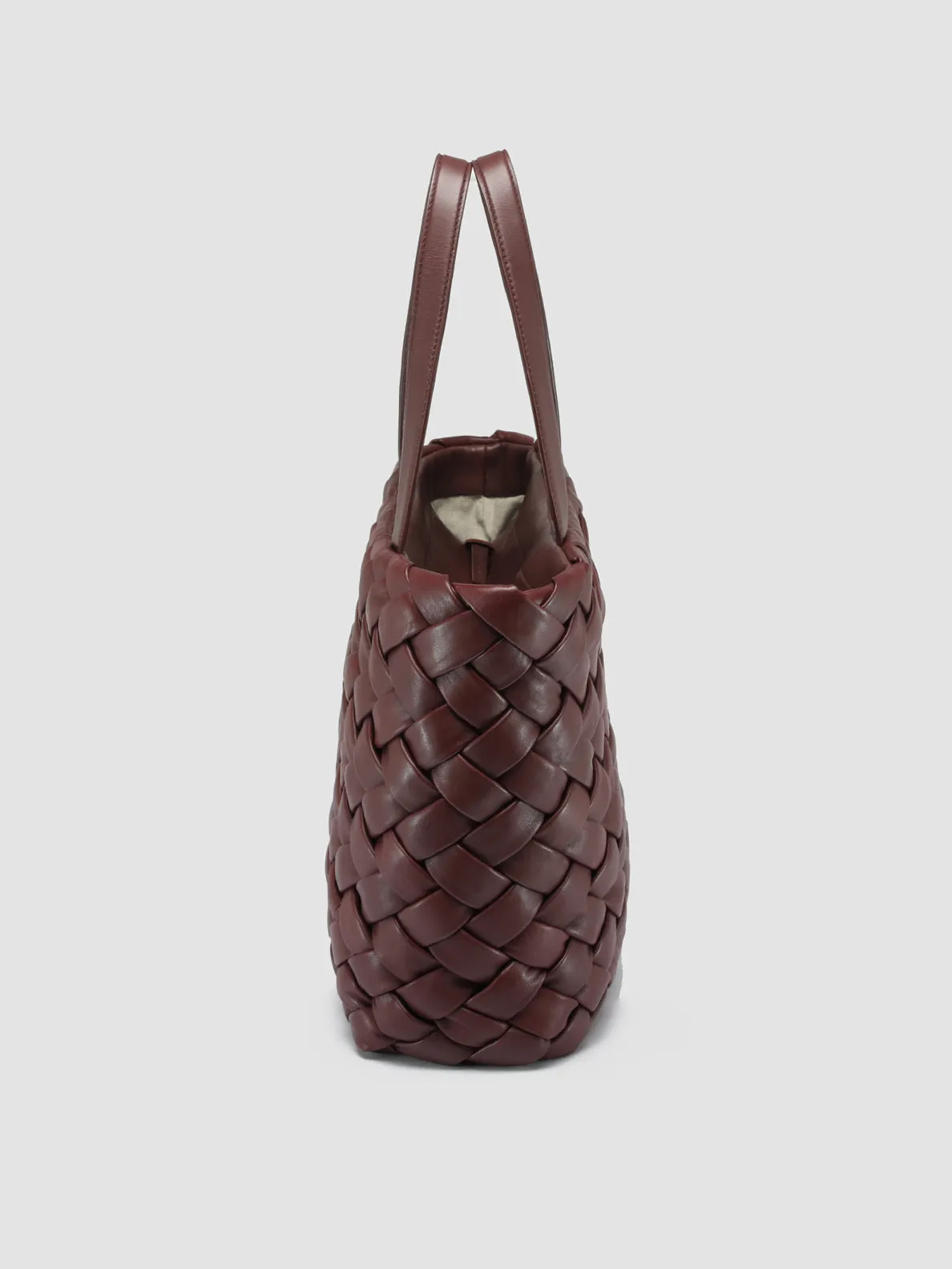 DIANE 002 - Burgundy Leather Shoulder Bag