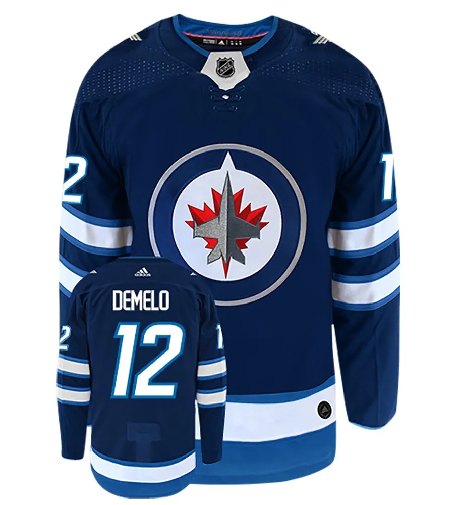 Dylan DeMelo Winnipeg Jets Adidas Authentic Home NHL Hockey Jersey     