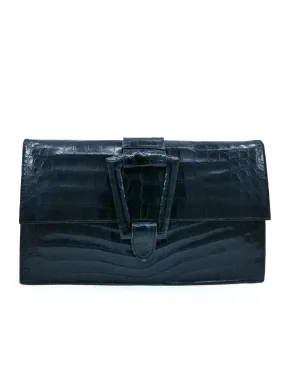 Embossed Leather Clutch