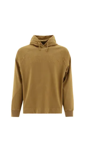 Embroidered Hoodie - Brown