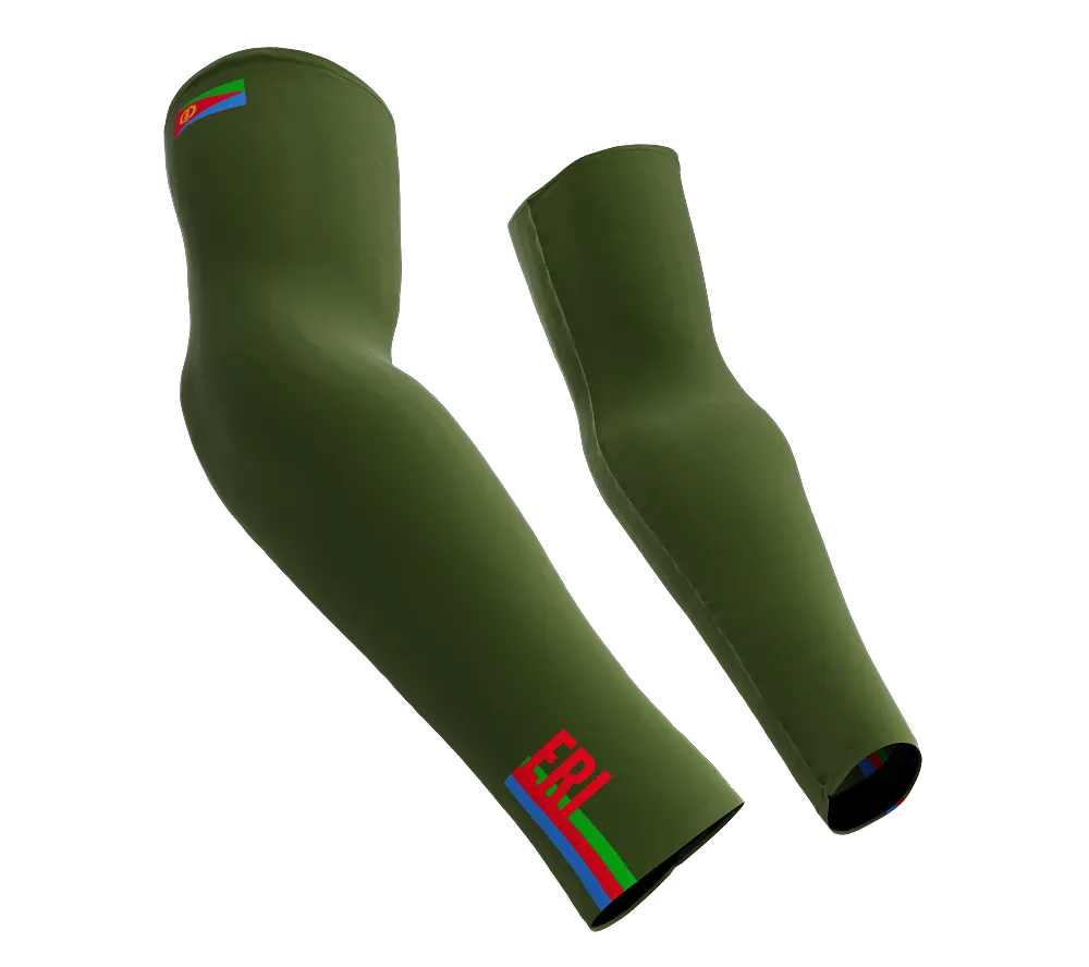 Eritrea Code Compression Arm Sleeves - Walking - Cycling - Running - Golf - Baseball - Basketball