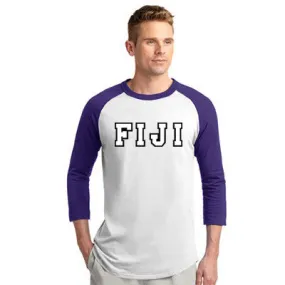 FIJI Raglan Baseball Tee - T200 - TWILL