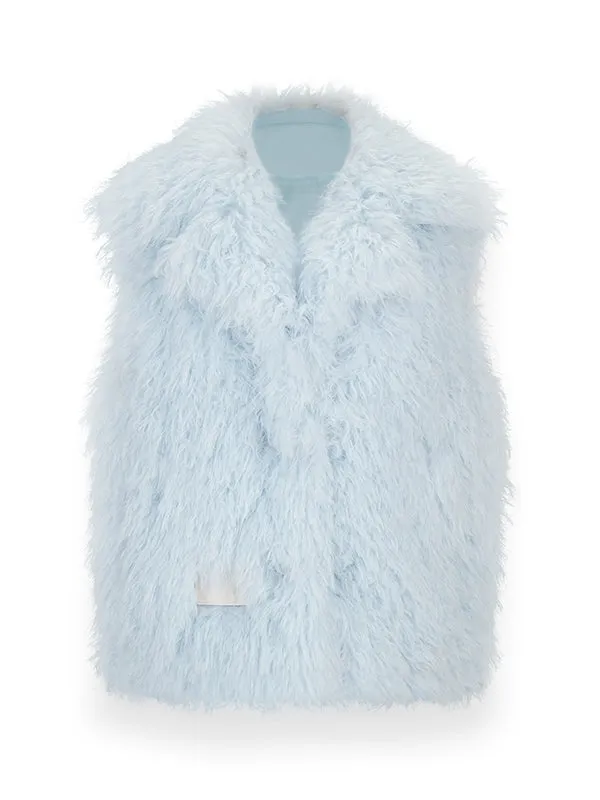 Fluffily Retro Sweet Volume Fur-Vest