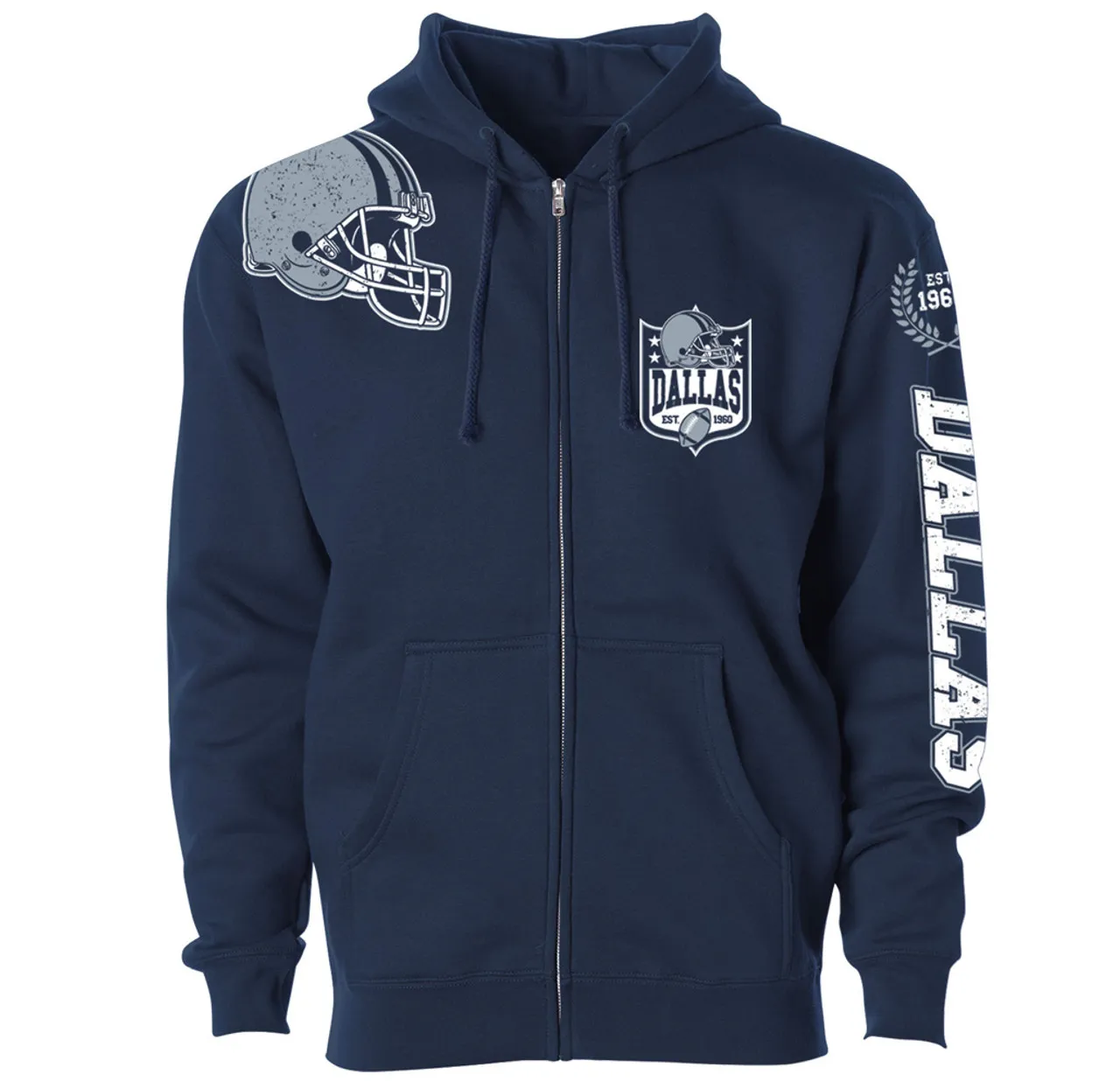 Football Home Team Zip-up Hoodie