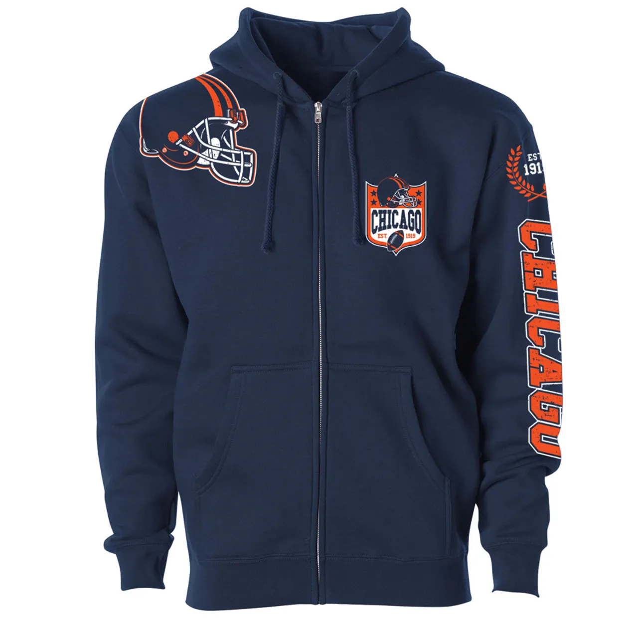 Football Home Team Zip-up Hoodie