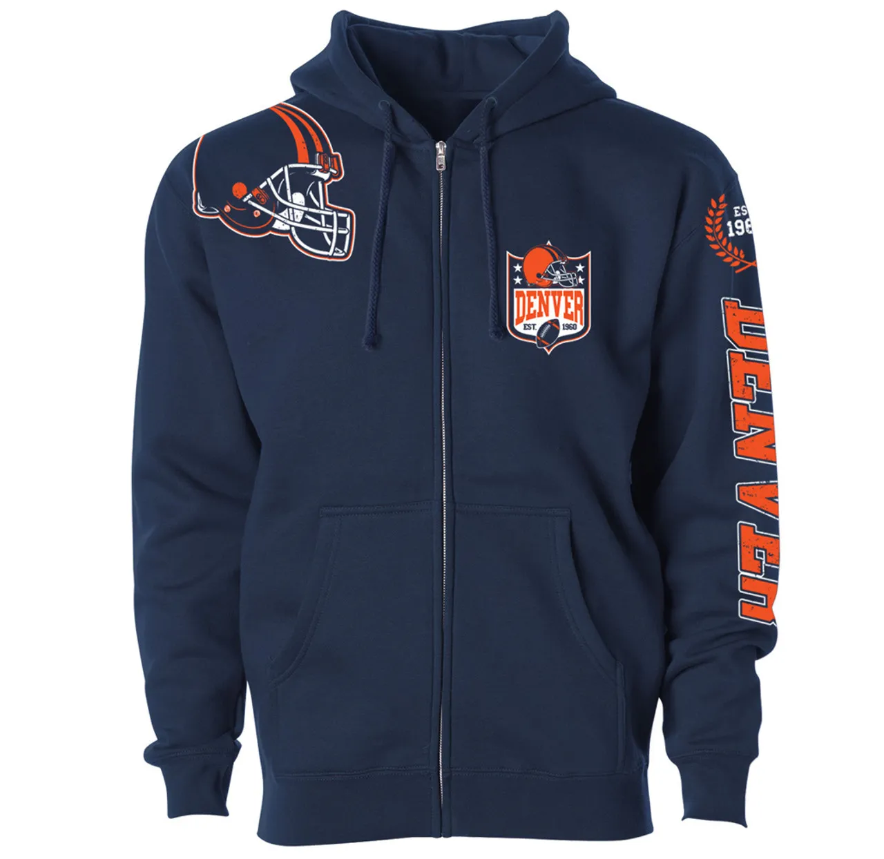 Football Home Team Zip-up Hoodie