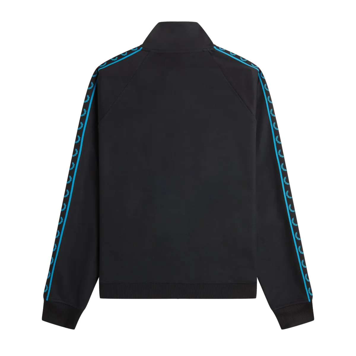 Fred Perry - Contrast Tape Track Jacket - Black/ Cyber Blue