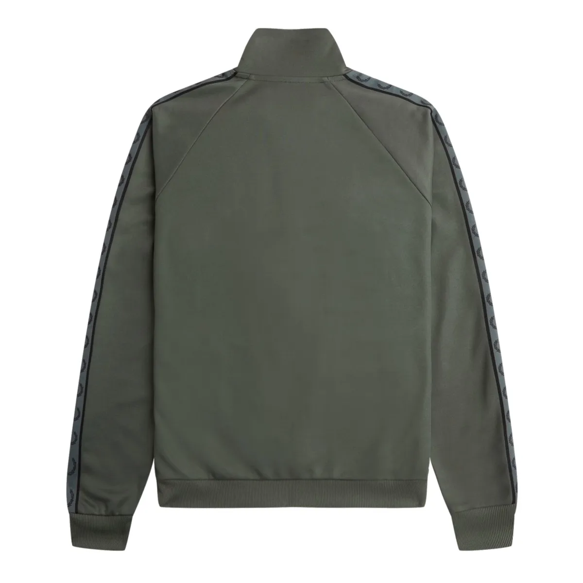 Fred Perry - Contrast Tape Track Jacket - Field Green/ Black