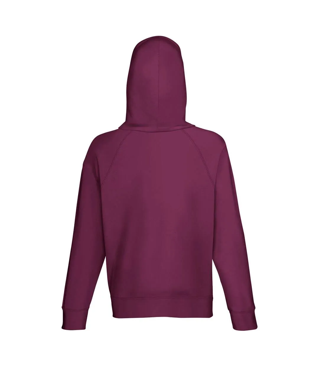 Fruit Of The Loom Mens Lightweight Hooded Sweatshirt / Hoodie (240 GSM) (Burgundy) - UTBC2654