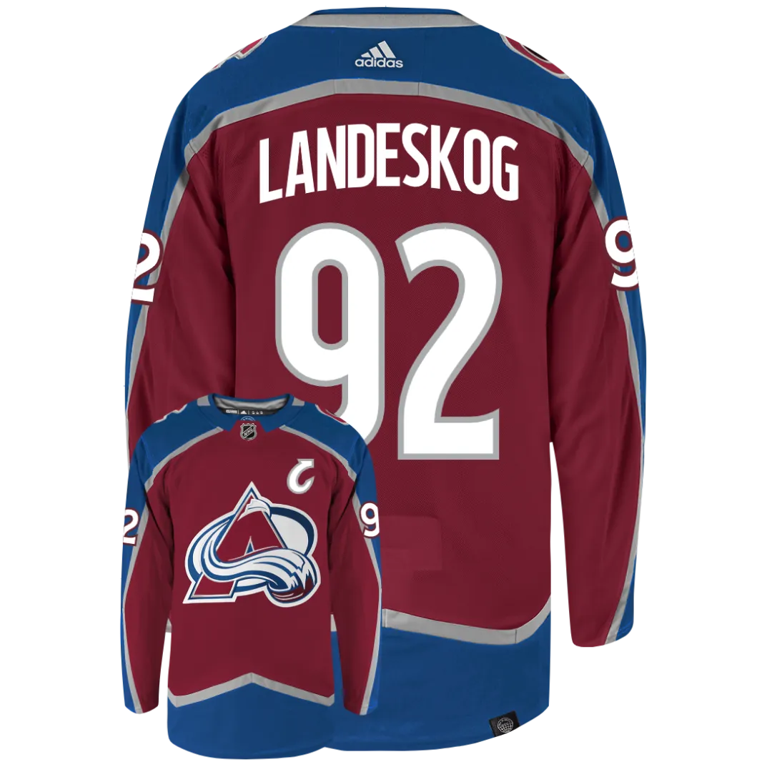 Gabriel Landeskog Colorado Avalanche Adidas Primegreen Authentic NHL Hockey Jersey     