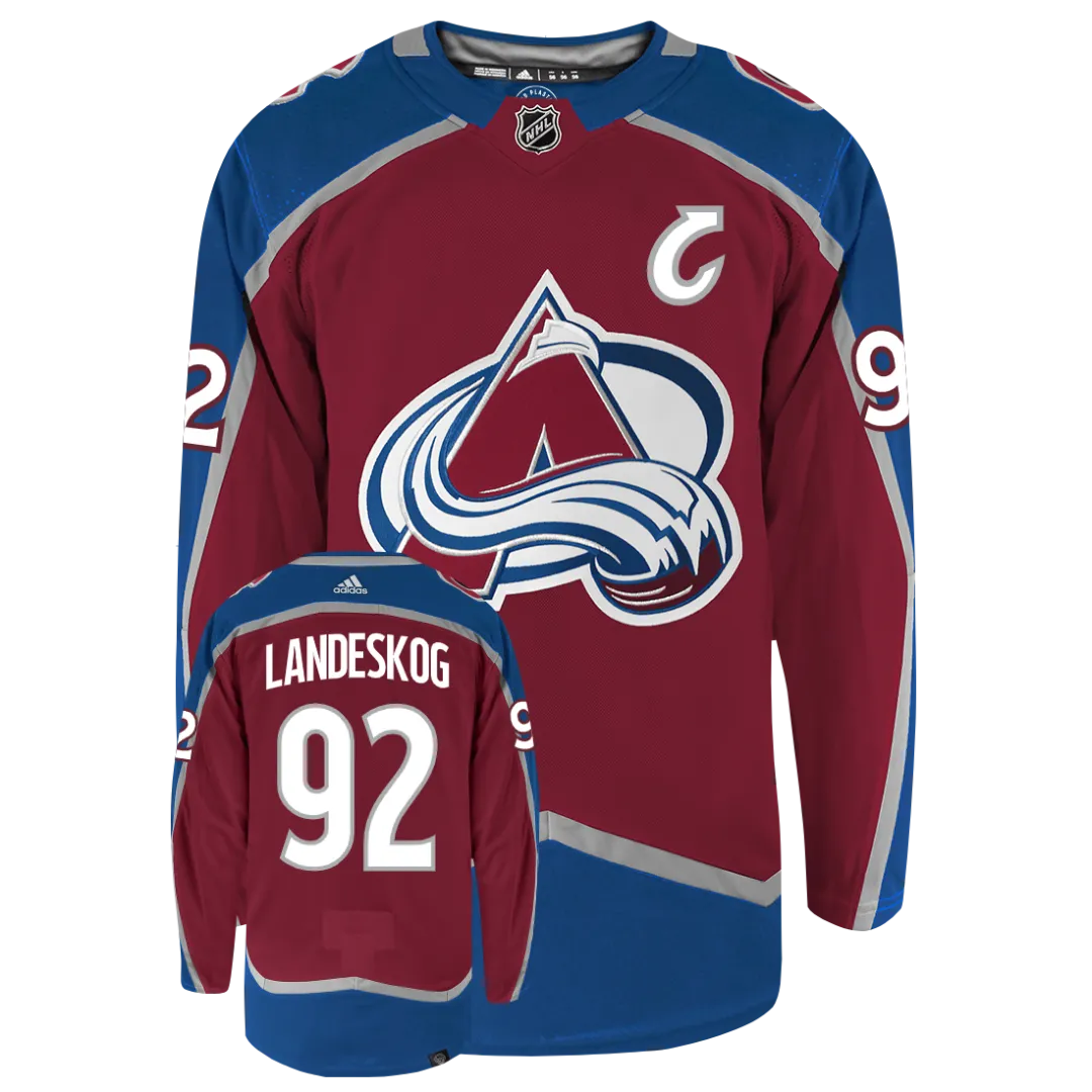 Gabriel Landeskog Colorado Avalanche Adidas Primegreen Authentic NHL Hockey Jersey     