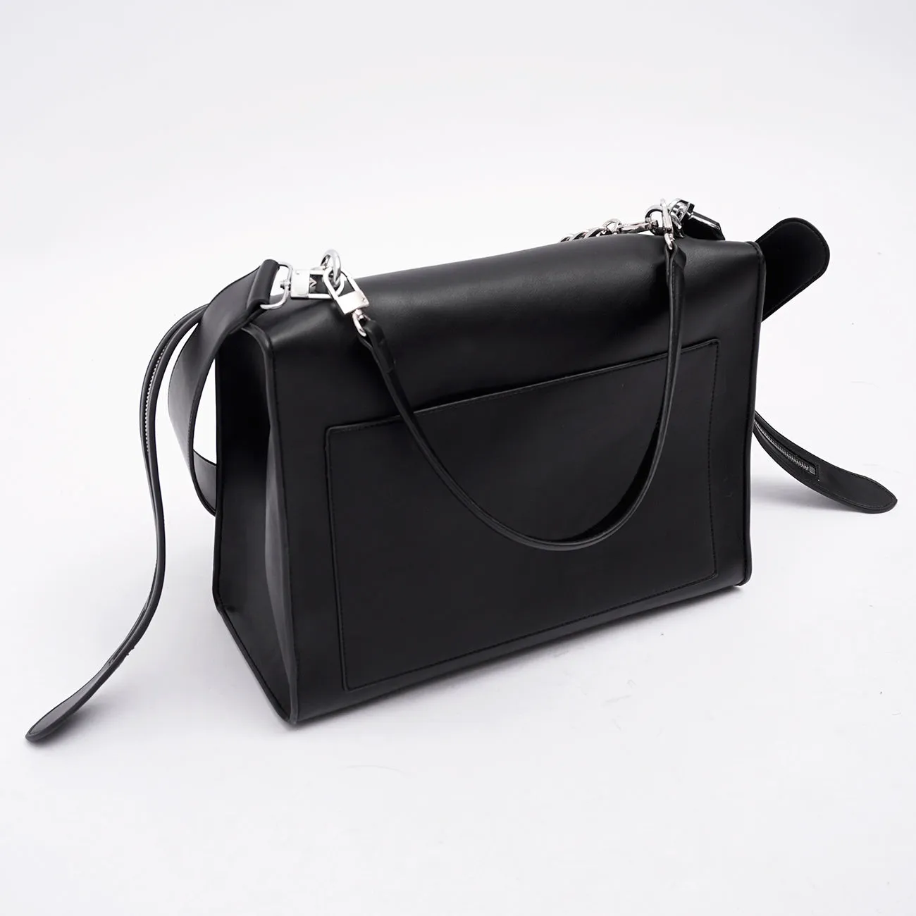 GIULIAN CROSSBODY TRIPLE STRAPS BAG - BLACK